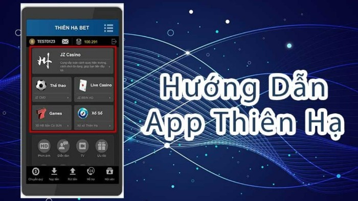 Huong dan App Thien Ha